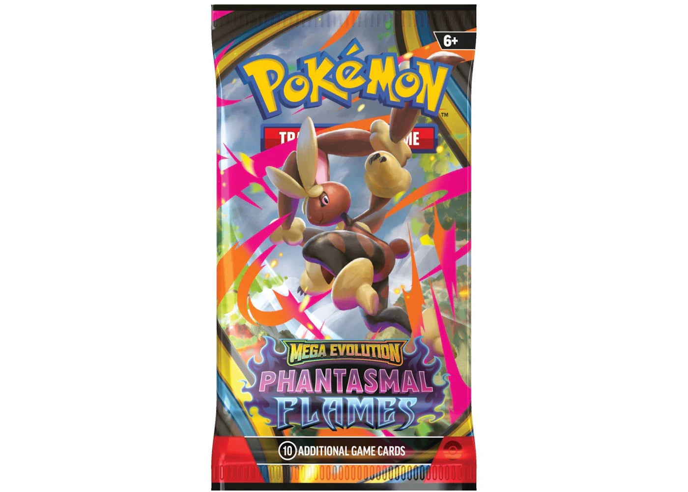 Pokémon TCG: Mega Evolution—Phantasmal Flames Booster Pack (10 Cards) – Random Pack Art