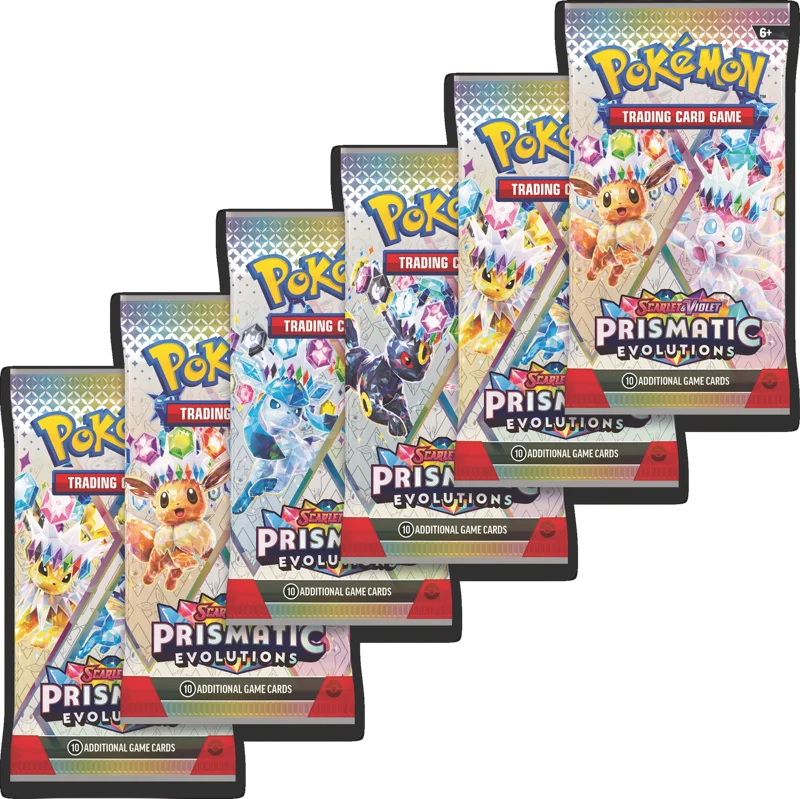 Pokémon TCG: Scarlet & Violet—Prismatic Evolutions Booster Bundle (6 Packs)