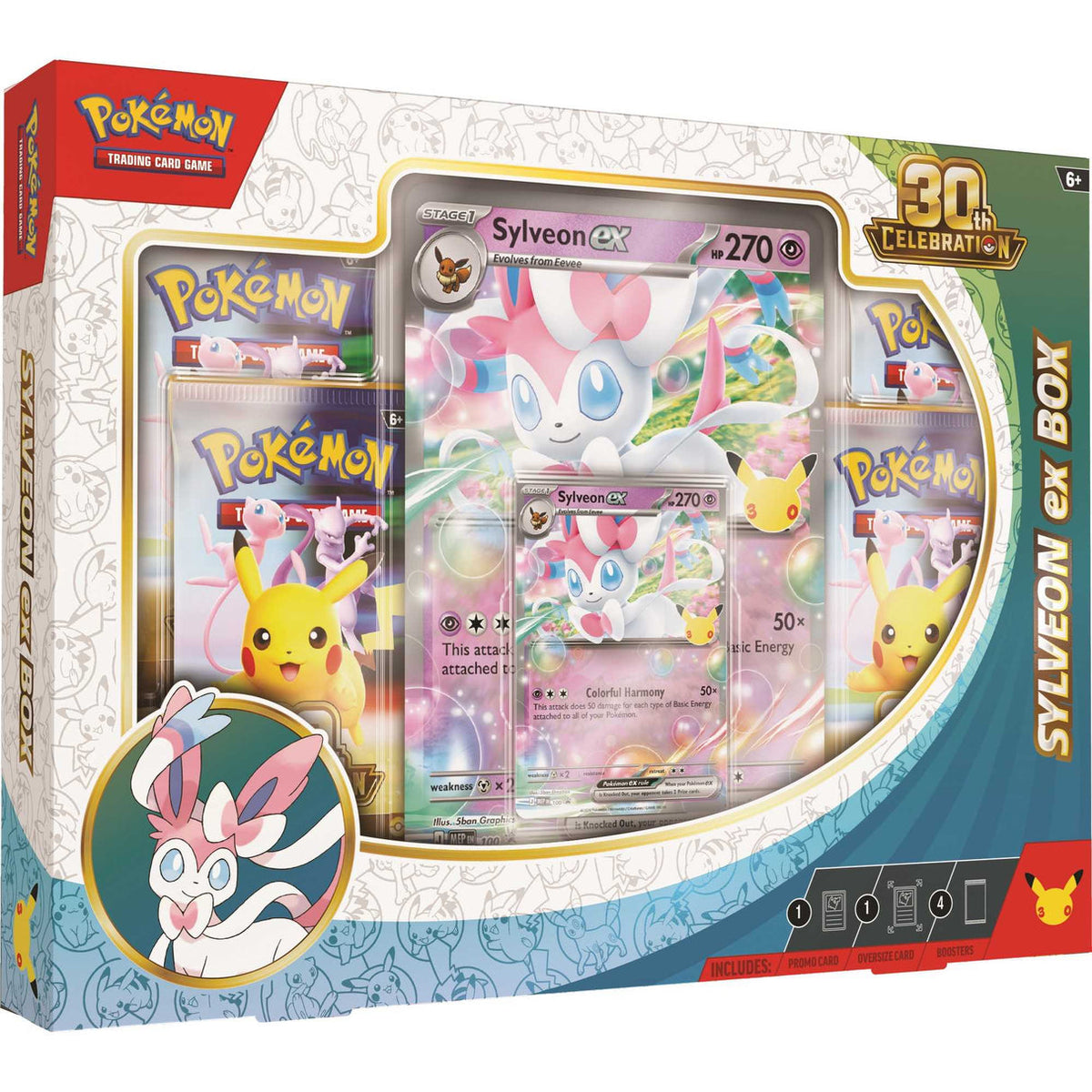 Pokémon TCG 30th Celebration Sylveon ex Box contents