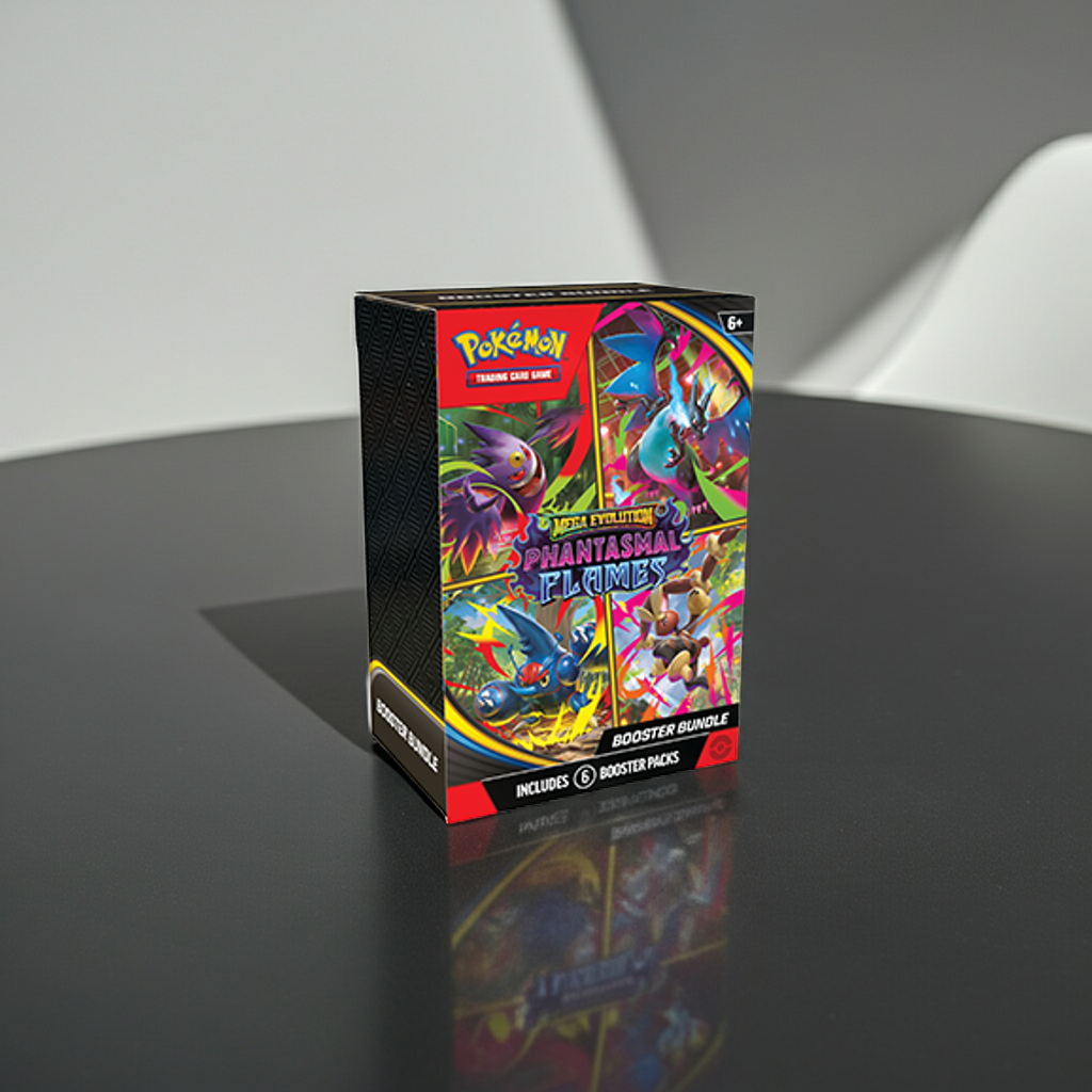 Pokémon TCG: Mega Evolution—Phantasmal Flames Booster Bundle (6 Packs)