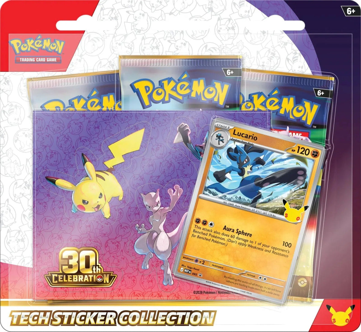 Pokémon TCG 30th Celebration Tech Sticker Collection Lucario